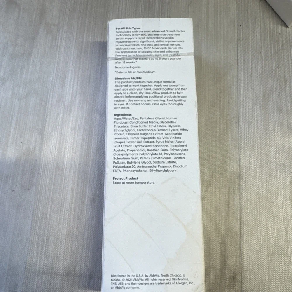 SkinMedica TNS Advanced+ Serum 1oz / 28.4g - Exp 01/2028 - Brand New In Box.